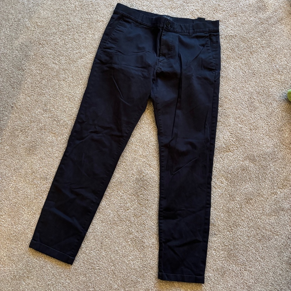 Cos men's dark blue cotton trousers size 32